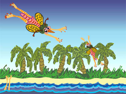 Bug Ladies Illustraion