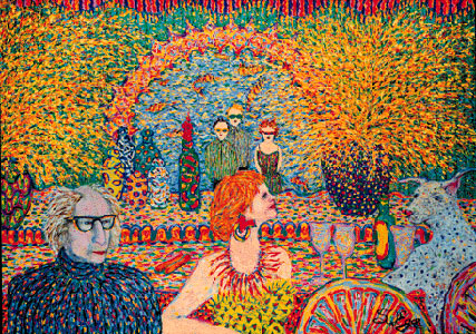 Irene the Dog Catcher painting