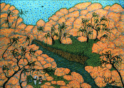 Picnic in Baja Painting